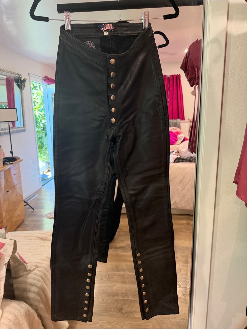 High-Rise Black Button-Front Women's Jeans